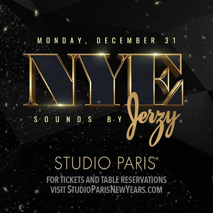 Studio Paris New Year's Eve Party - GA Tickets include heavy passed hors d'oeuvres, a premium bar package a DJ set by Jerzy, and more!