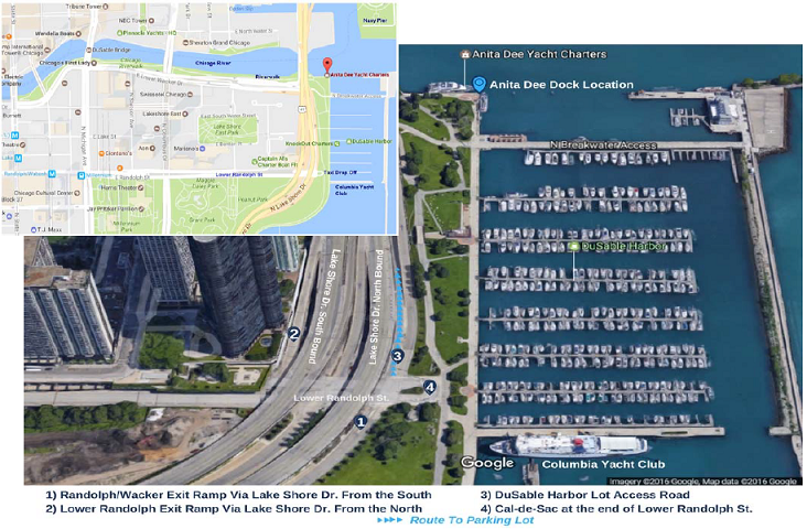 Map to Anita Dee II Chicago