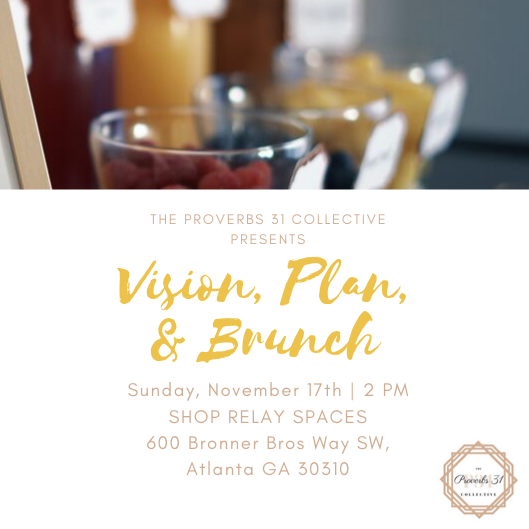 Vision, Plan, Brunch flyer