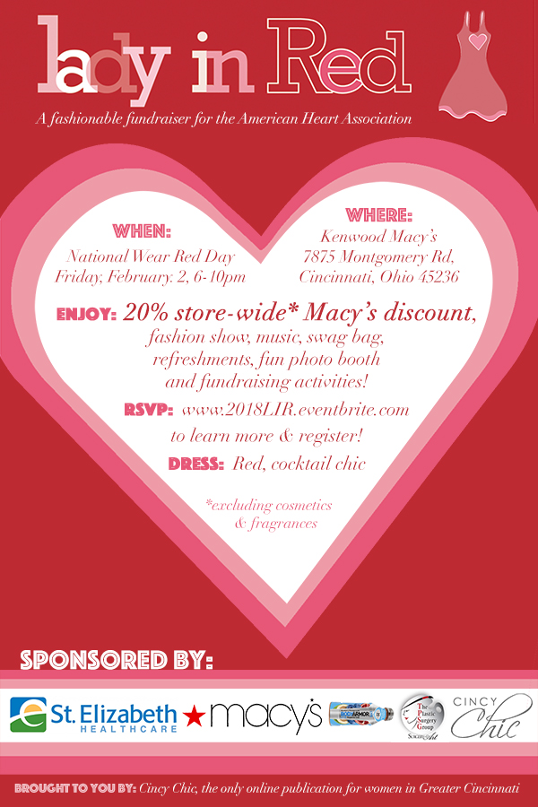 2018 Cincy Chic Lady in Red at Macys