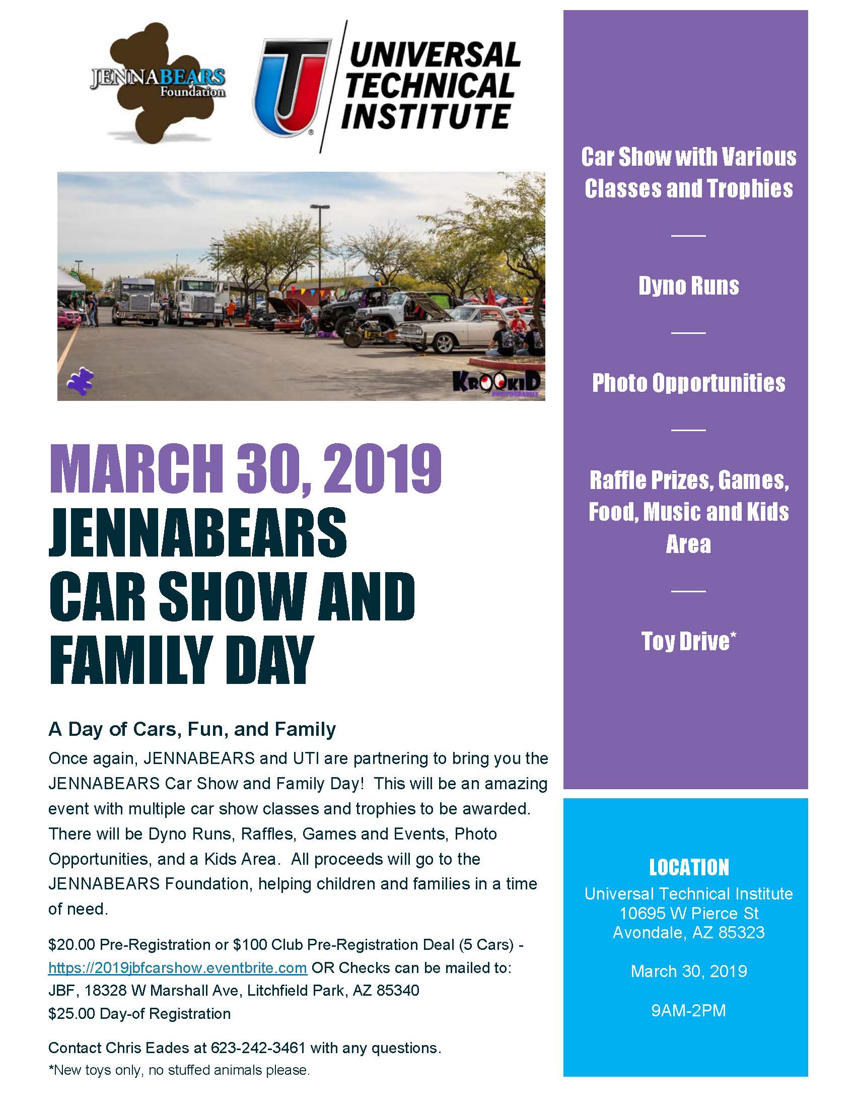 2019 JENNABEARS CAR SHOW & FAMILY DAY