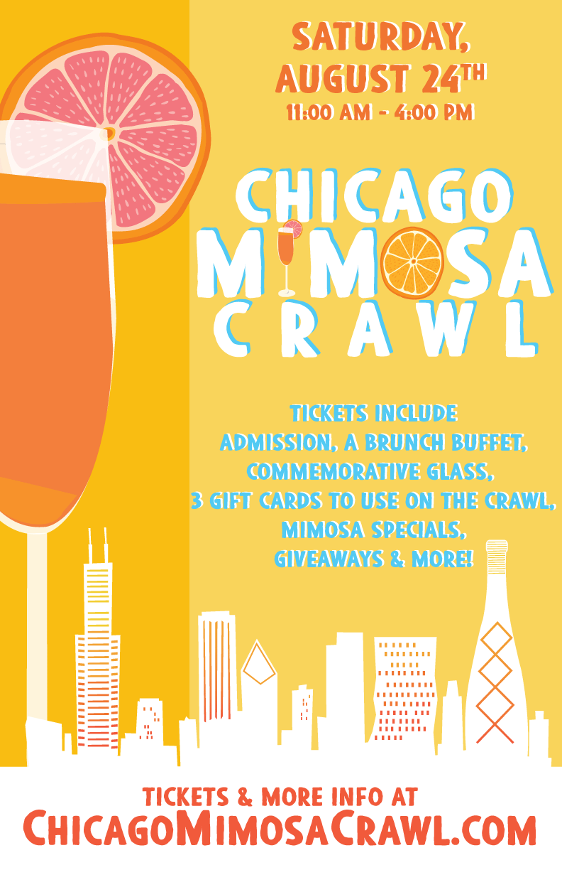 Chicago Mimosa Bar Crawl Party - Tickets include Admission to all participating venues, a Brunch Buffet, a Commemorative Glass, Three Gift Cards To Use During The Crawl, Mimosa Specials, Giveaways & More!