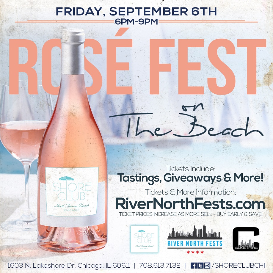 Rosé Fest on the Beach Party - Tickets include rosé tastings, giveaways & MORE! We will have a variety of different rosé wines available for sampling!