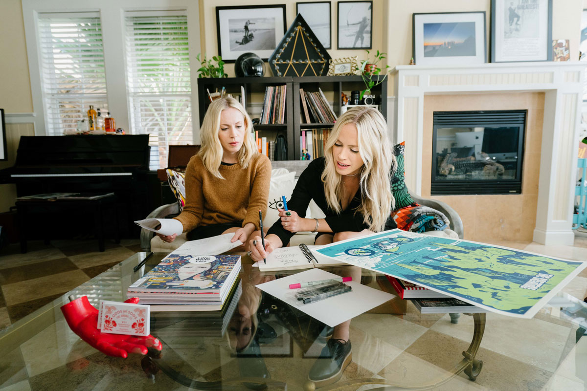 Amy and Jennifer Hood, Founders of Hoodzpah Design Co.