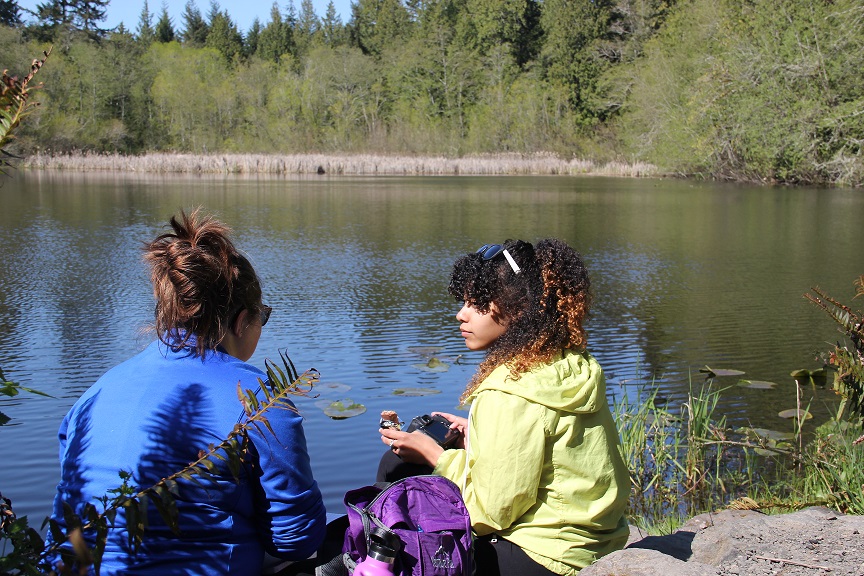 enjoying Macs Pond at AOT