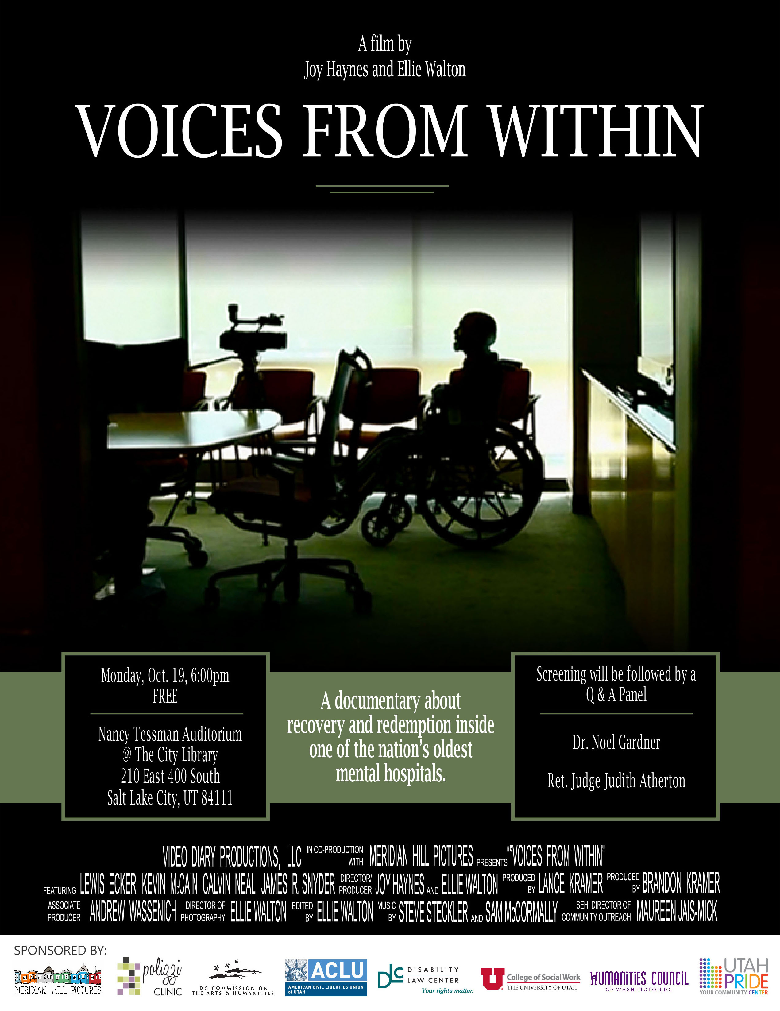 Voices From Within SLC Screening Poster