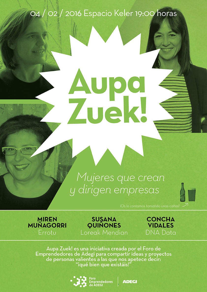 Cartel #AupzZuek - Mujeres que crean y dirigen empresas