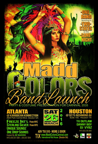 MADD COLORS BAND LAUNCH | ATLANTA CARNIVAL 2016