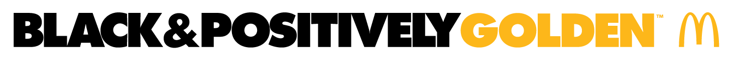 Black & Positively Golden Logo