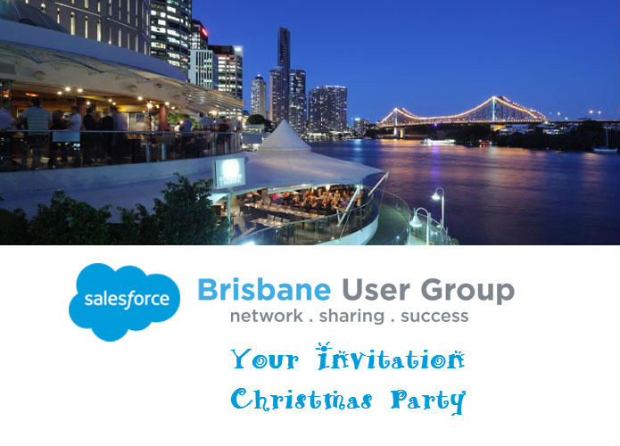 Salesforce User Group Christmas Party Invitation