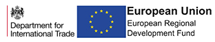 ERDF and DIT logo