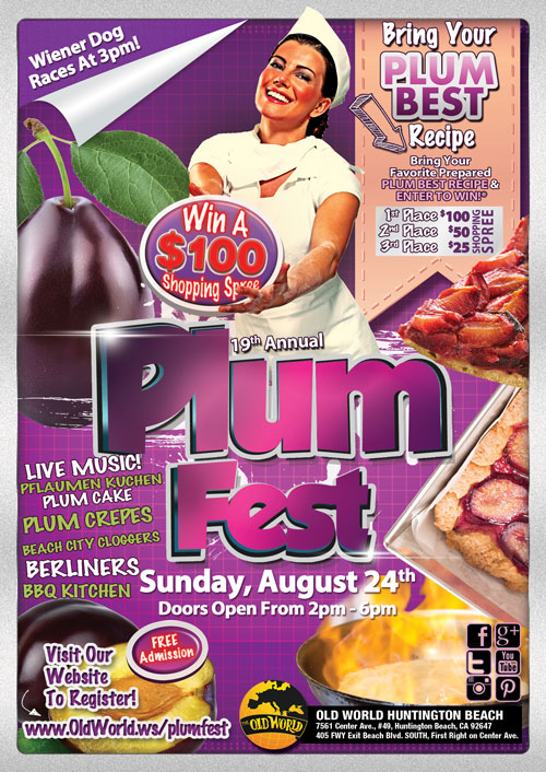 2014 Old World PlumFest Festival flyer