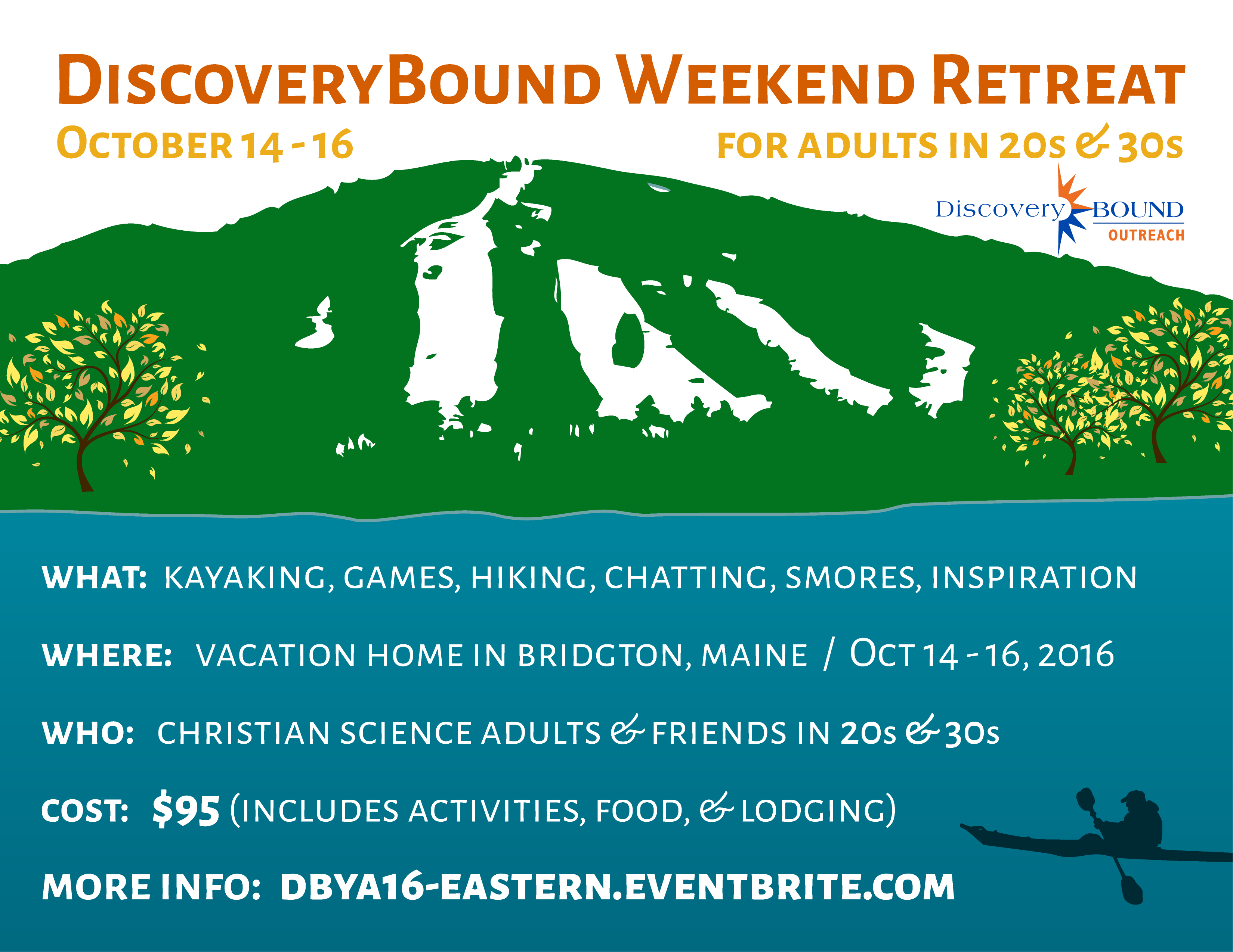 Flyer For DiscoveryBound Eastern Regional Weekend Retreat
