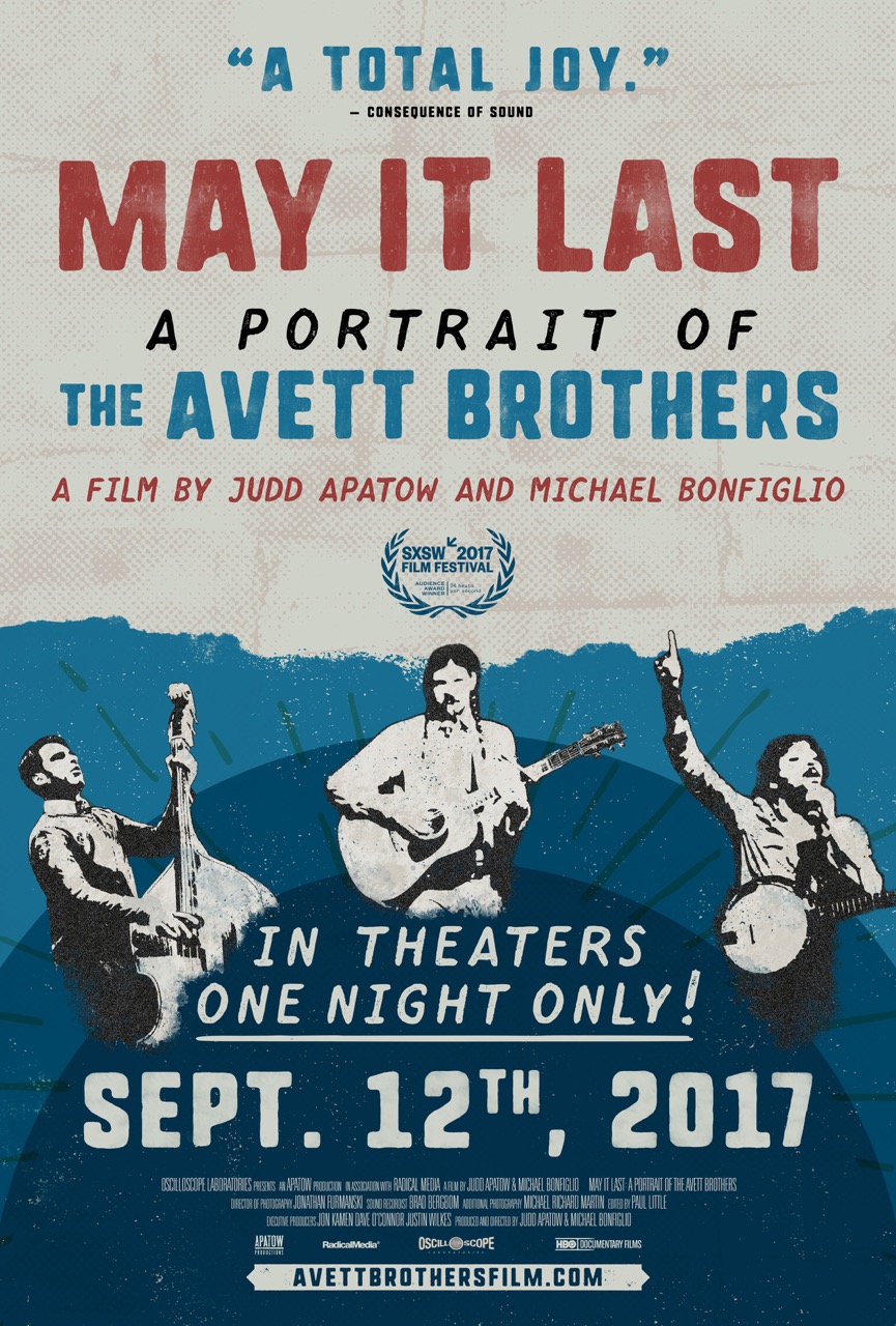 Avett Brothers - May It Last Poster September 12, 2017