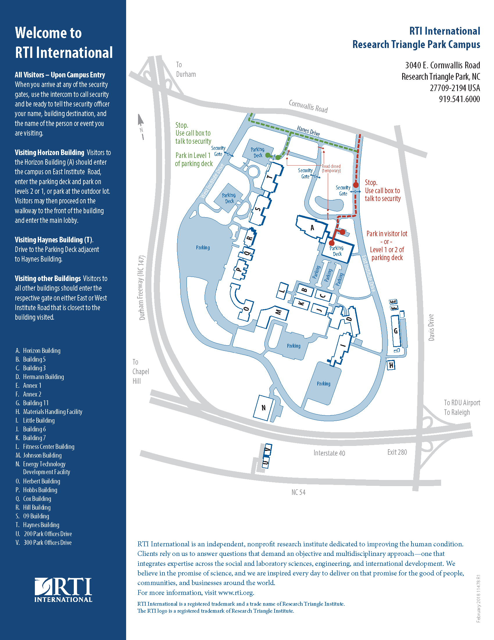 Map of RTI