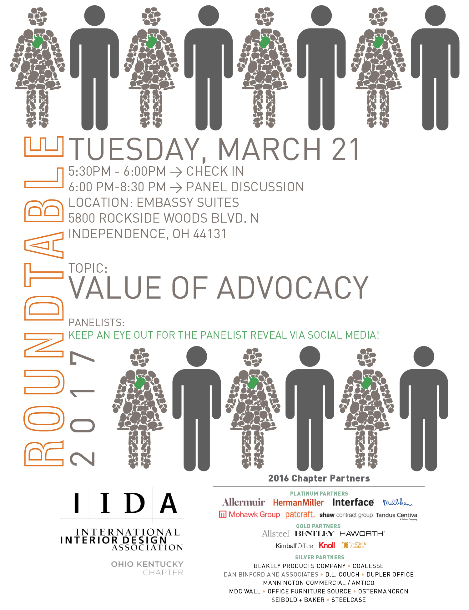 Iida Cleveland Akron Professional Roundtable 2017 Tickets Tue Description