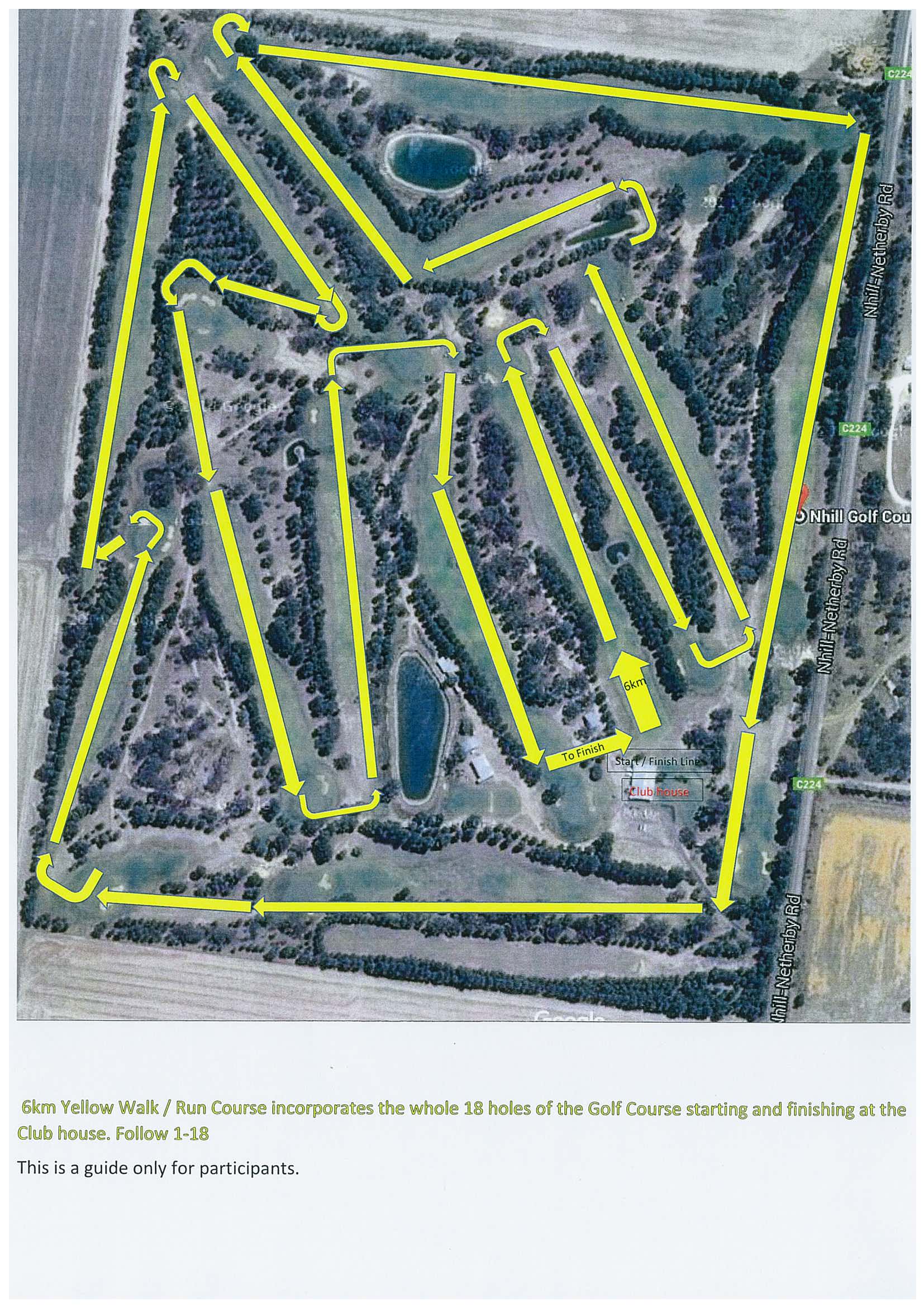 Yellow course map 2017