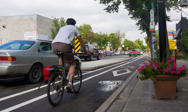 Sherbrook Street Parking Protected Bike Lanes