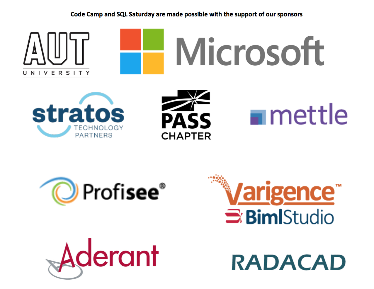 Code Camp Sponsors