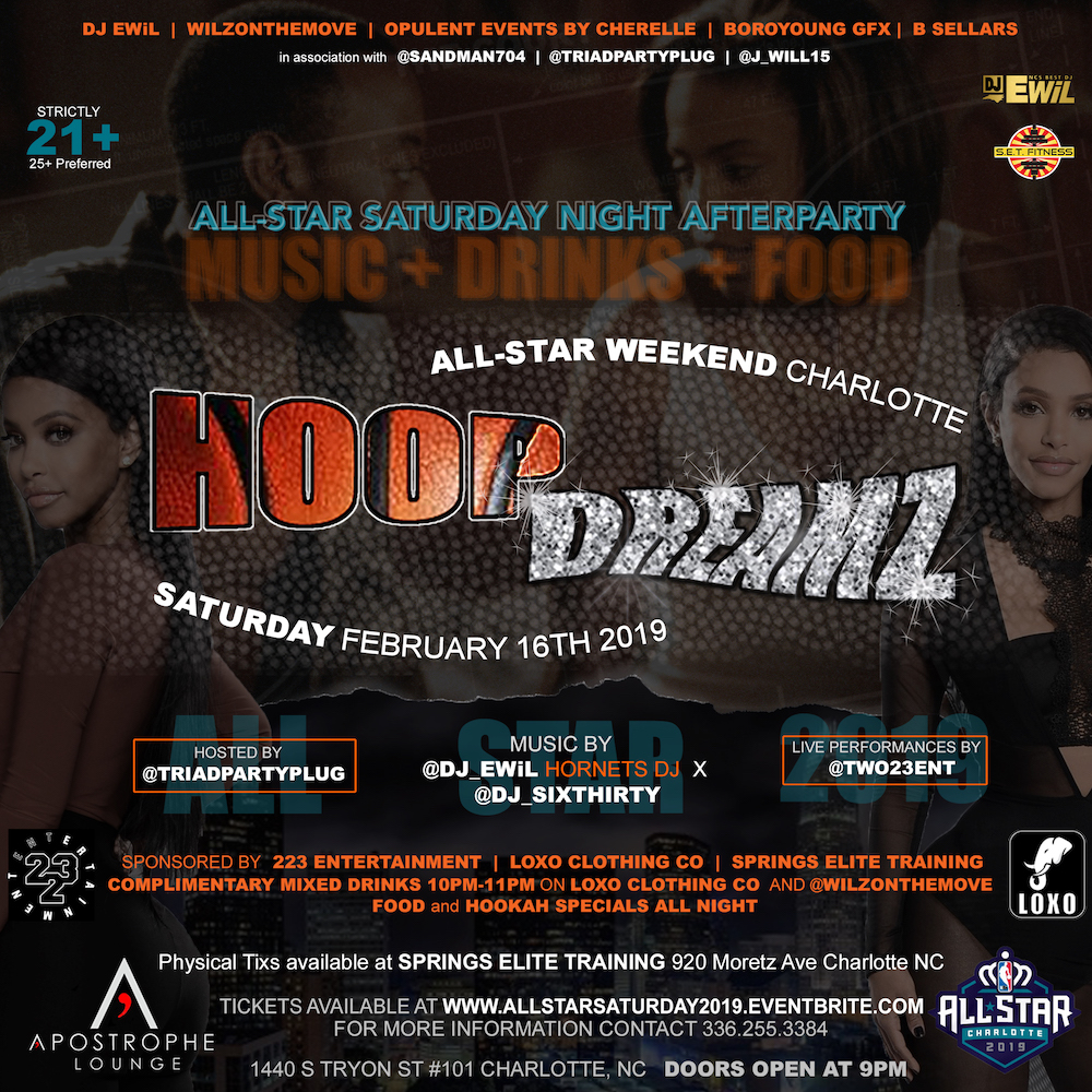 nba all star 2019 weekend Charlotte party
