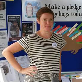 Becky Walton set up the largest Hedgehog Street group in the UK