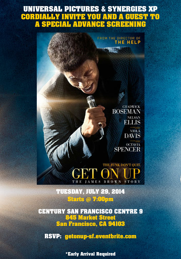 Get On Up movie invite