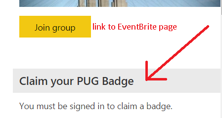 Claim your PUG Badge