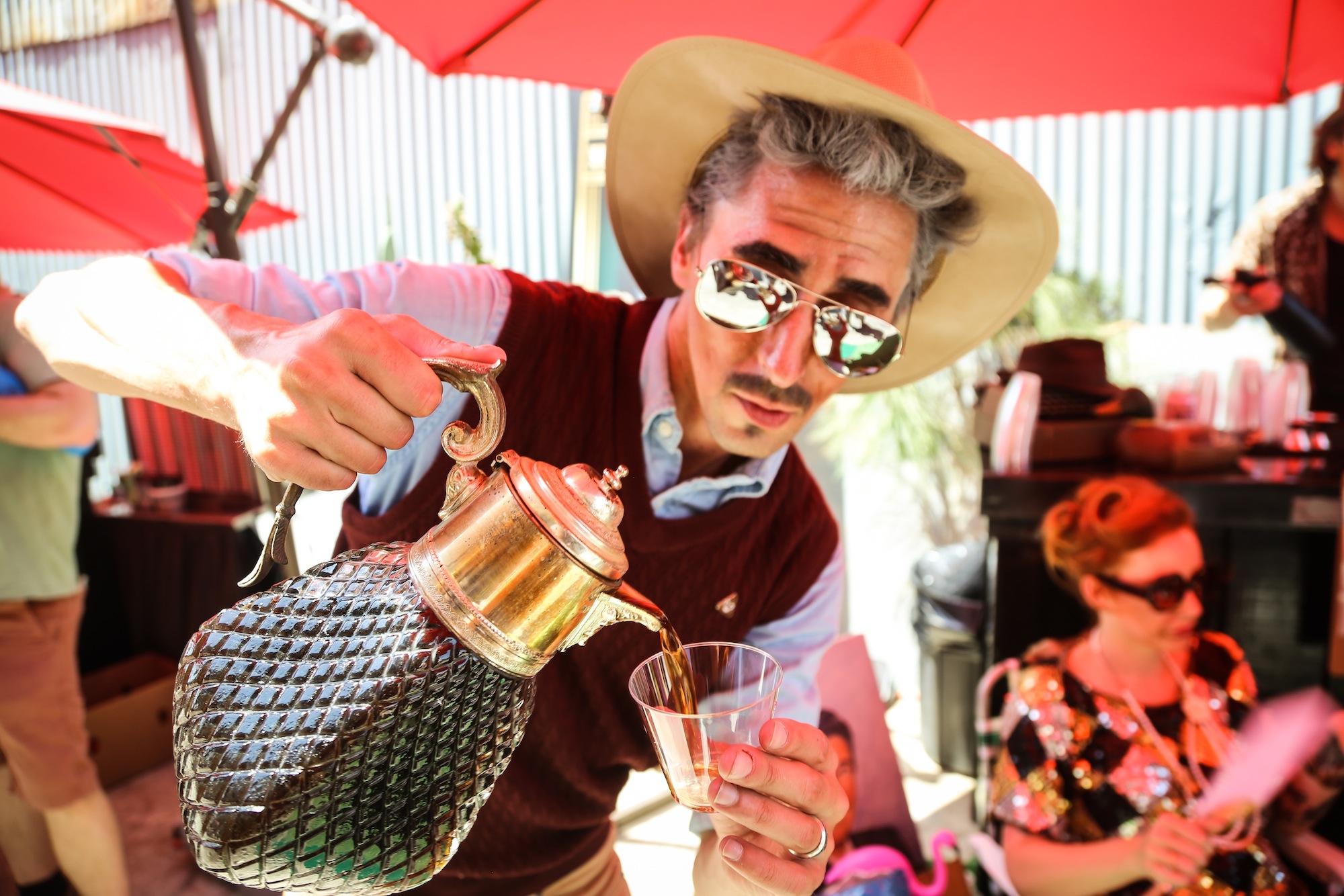 Beau du Bois pours a cocktail at ABTG V