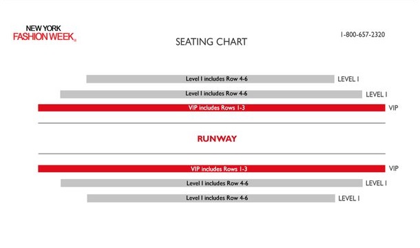 Fashion Show Seating Chart