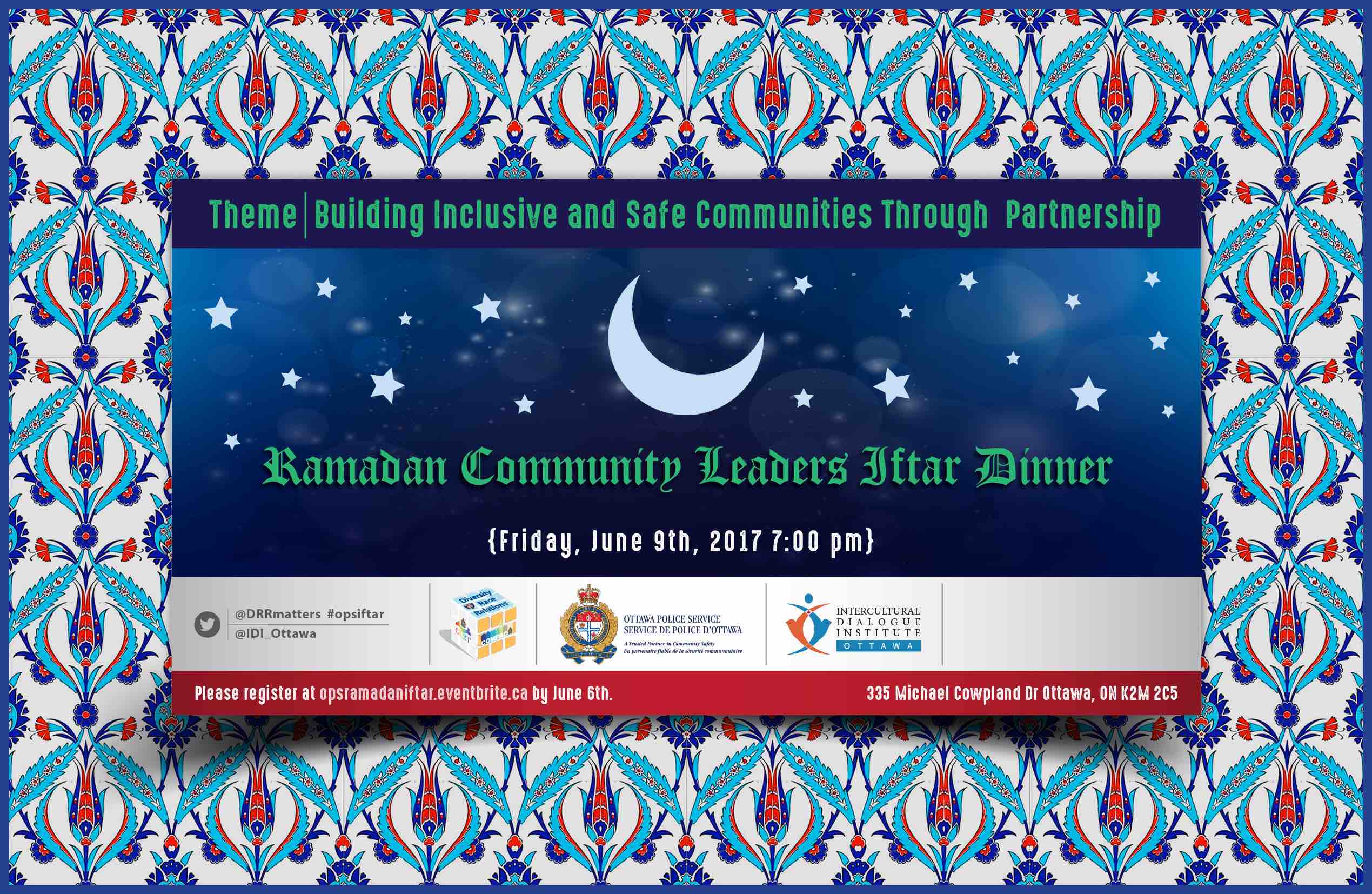 OPS-IDI Ramadan Community Iftar Dinner Tickets, Fri, 9 Jun 