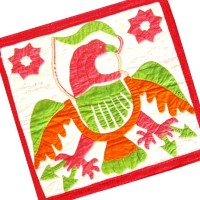 image of eagle on a quilt