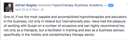 testimonial from adrian begley
