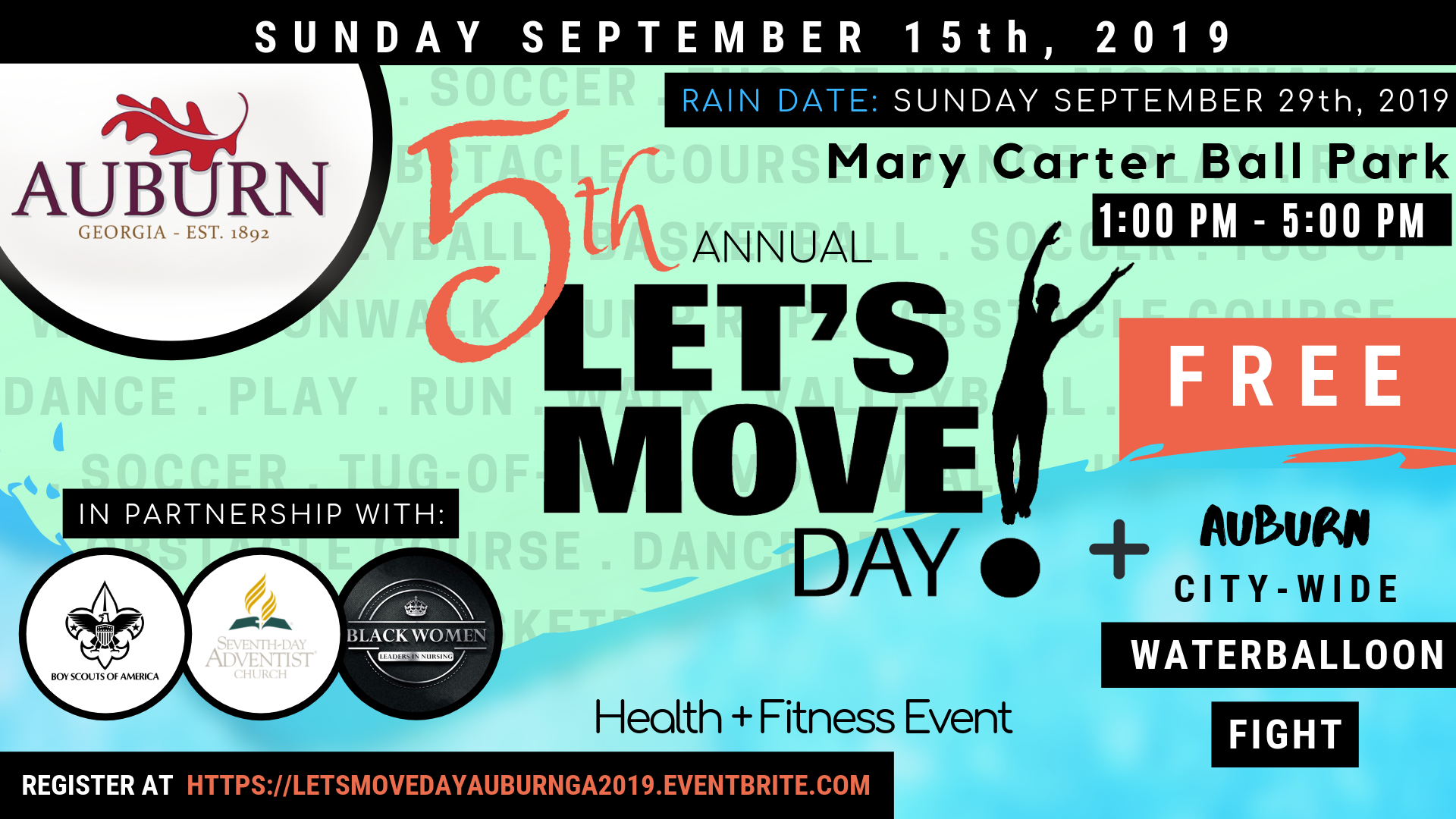 Let's Move Day! Auburn, GA 2019 5th Annual Health ...