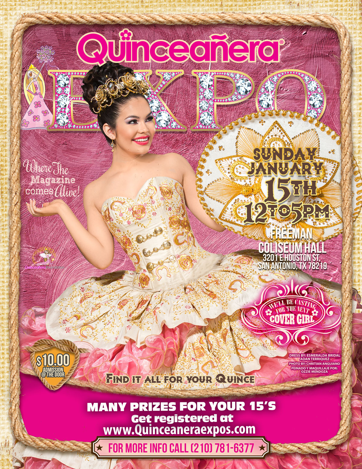 San Antonio Quinceanera Expo January 15th 2017At the Freeman Coliseum ...