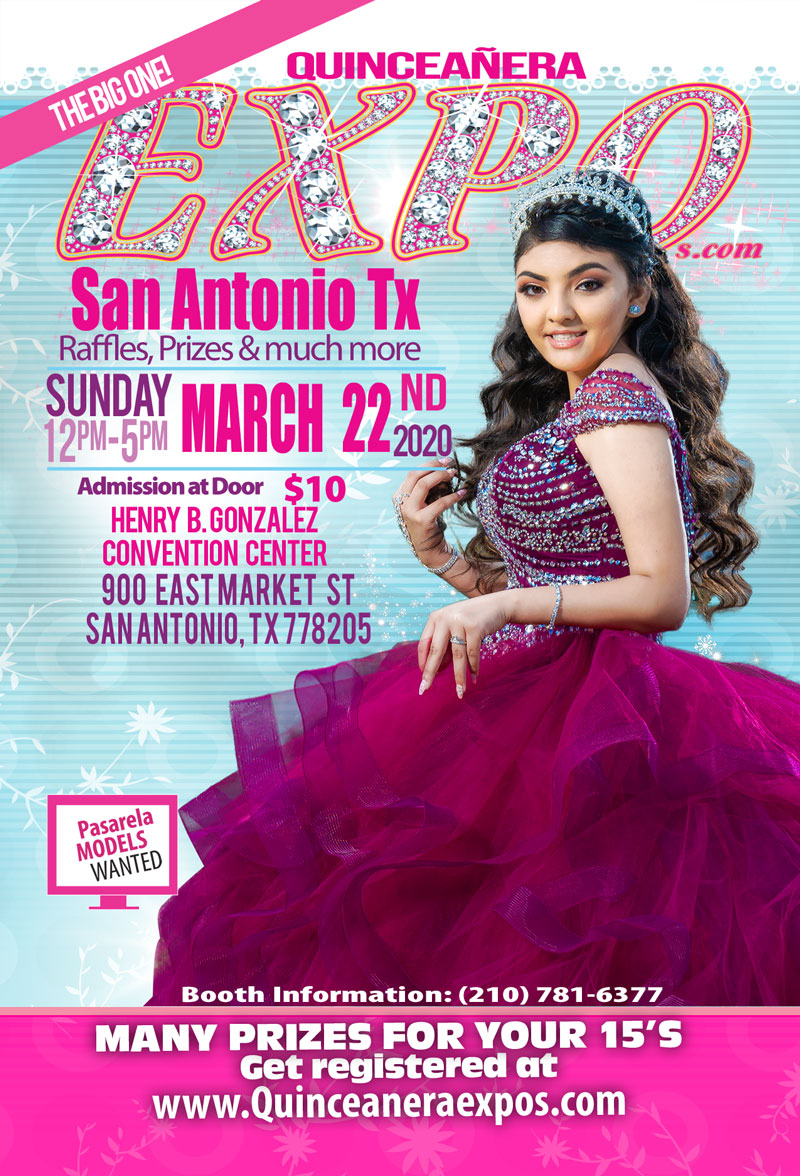 San Antonio Quinceanera Expo March 22nd 2022 At the Henry B. Gonzalez