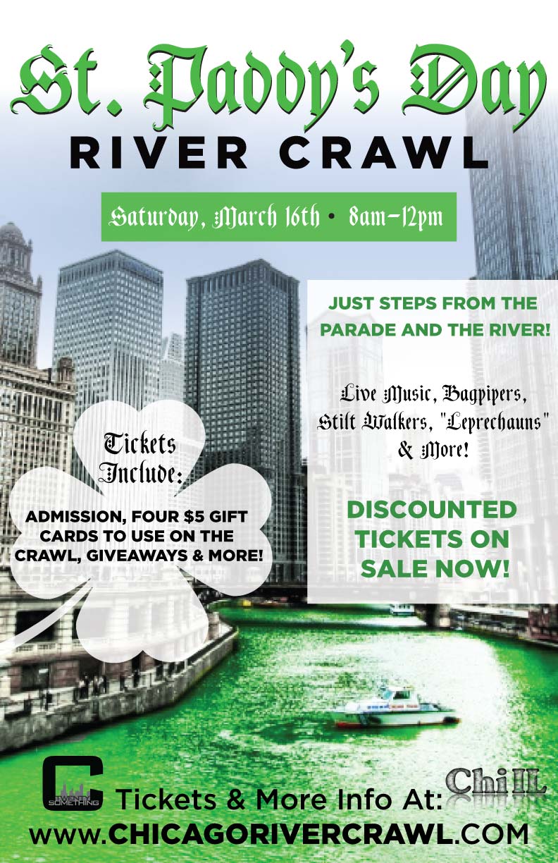 chicago river north bar crawl st patricks day