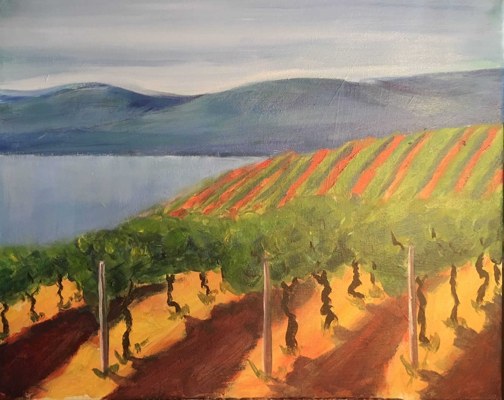 BC Vineyard Paint & Sip Night Art Painting, Drink & Food 100 Braid