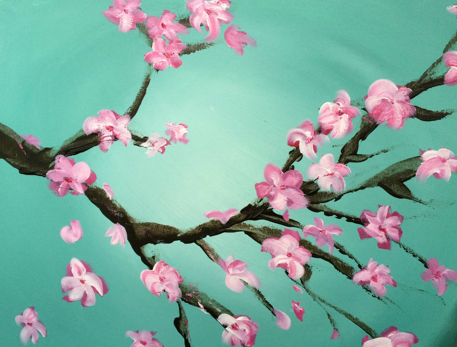 Virtual Cherry Blossoms Paint Night - Painting Event | 100 Braid St Studios