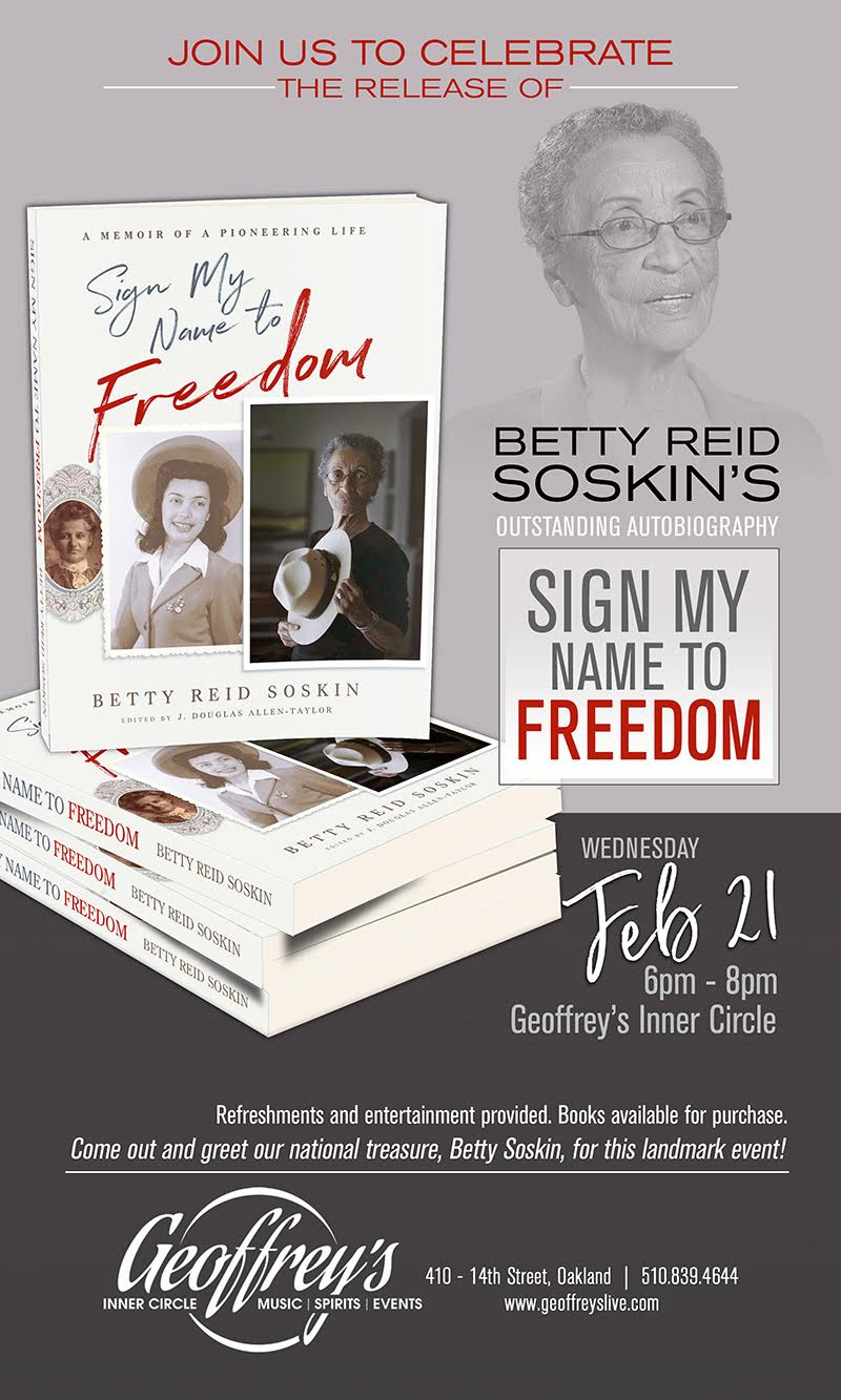 Betty Reid Soskin's Autobiography Book Release - Sign My Name to Freedom @ Geoffrey's Inner Circle | Oakland | California | United States