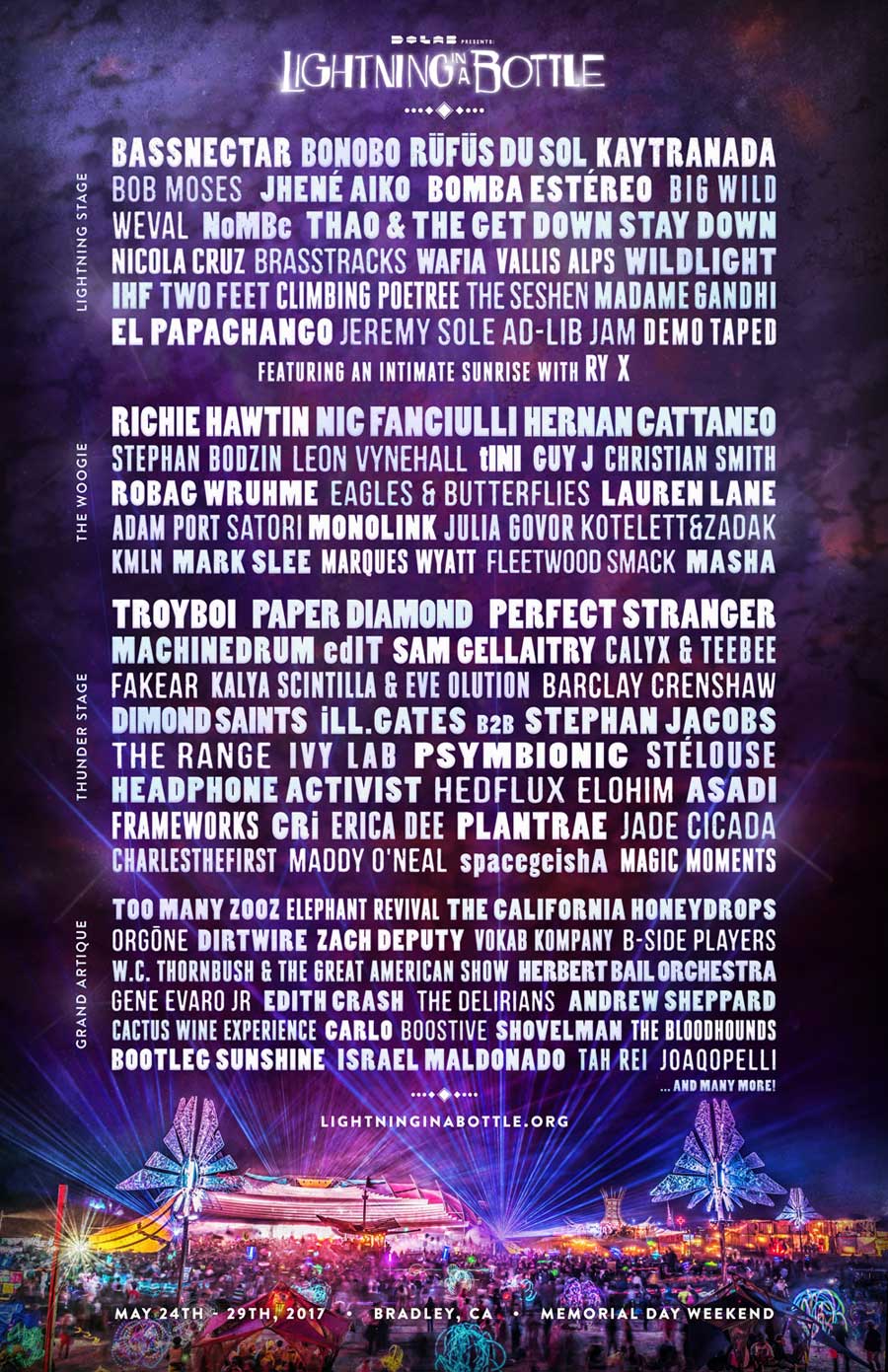 LIB music lineup 2017