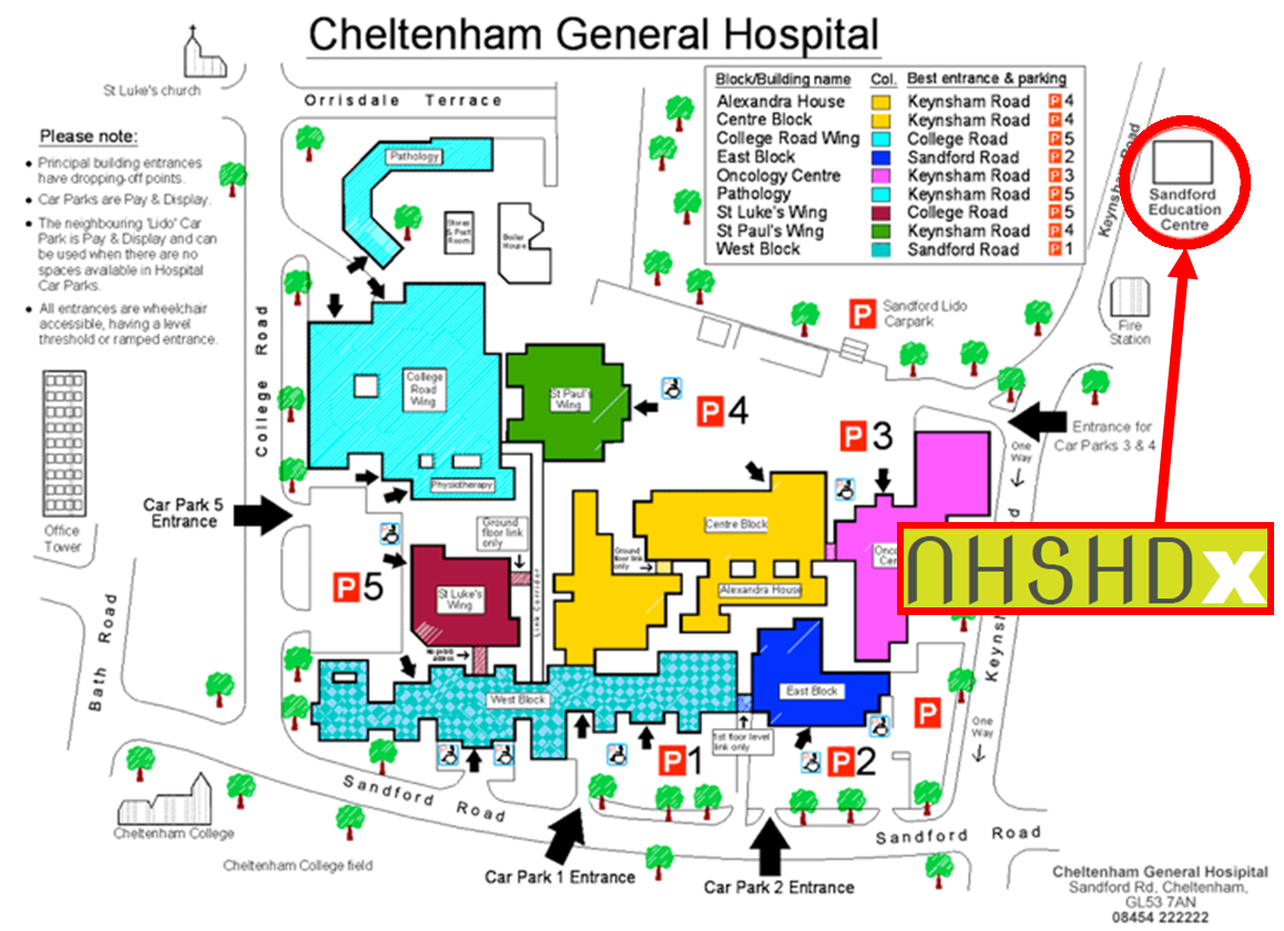 Gloucester Hospital Map