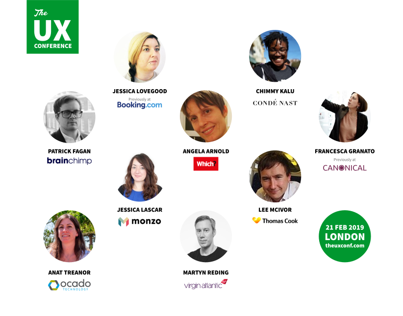 The UX Conference February 2019 speakers