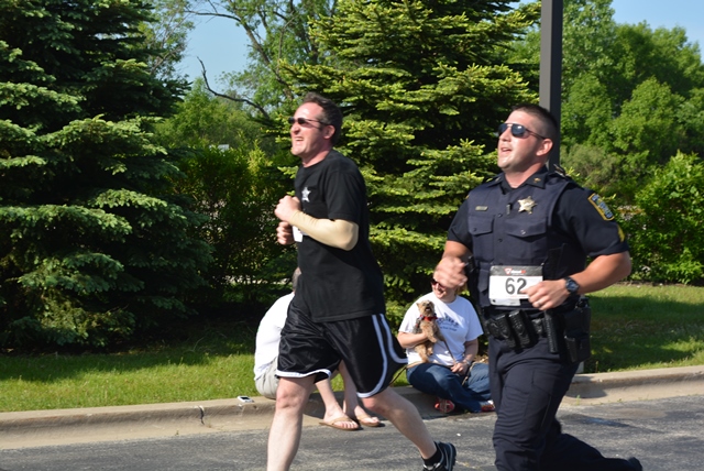 Gurnee Officer in race