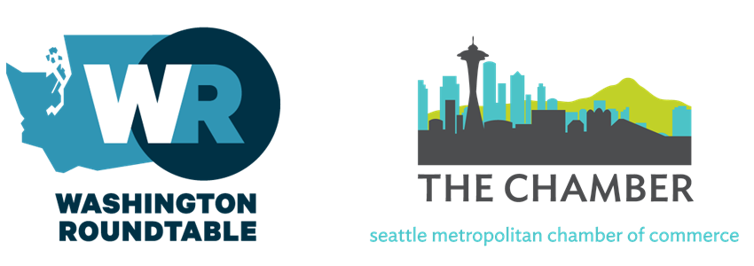 Co-sponsor logos: Washington Roundtable and Seattle Chamber