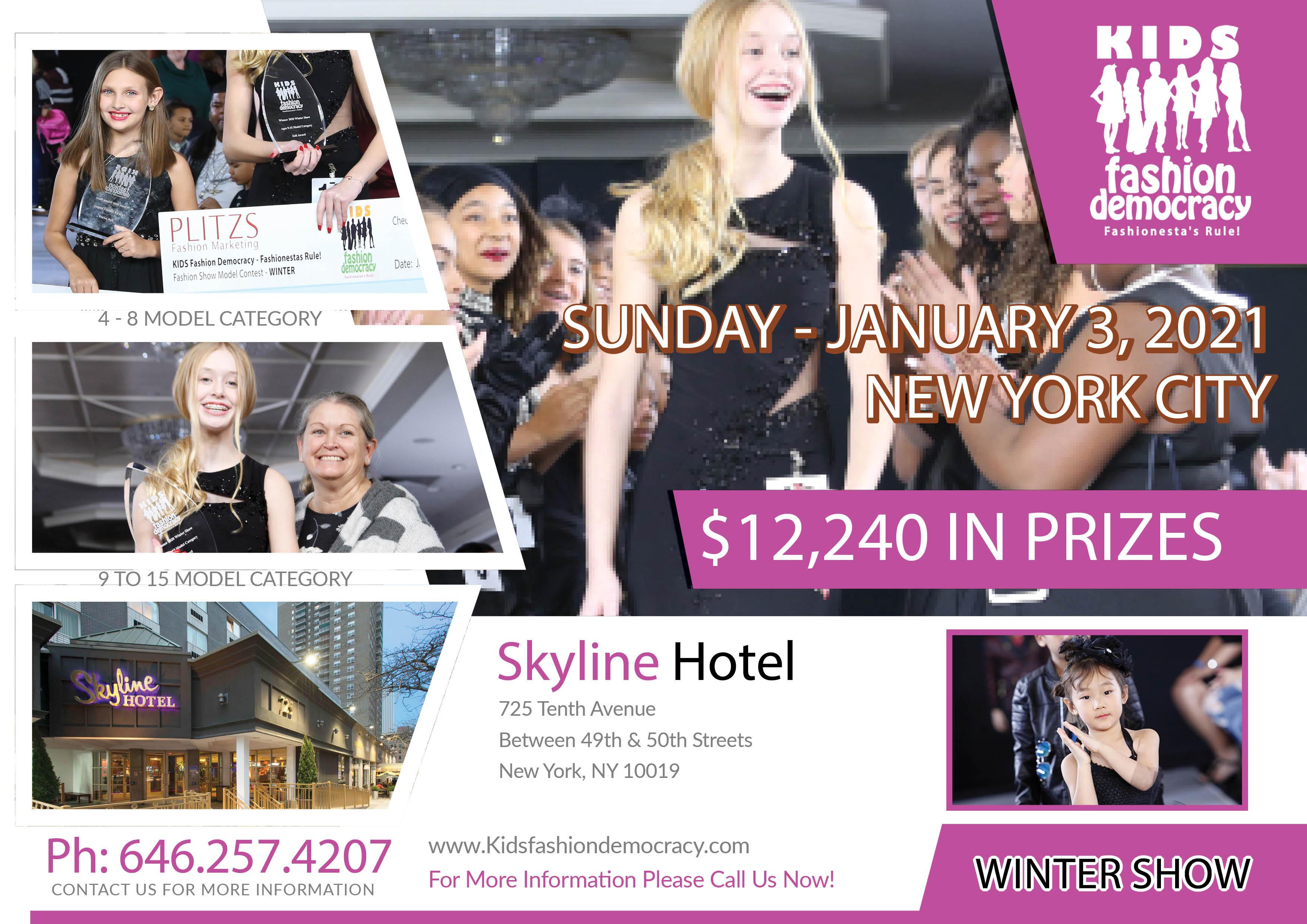 KIDS NYC Fashion Show VIDEO CASTING CALL AUDITION For KIDS 9 To 15