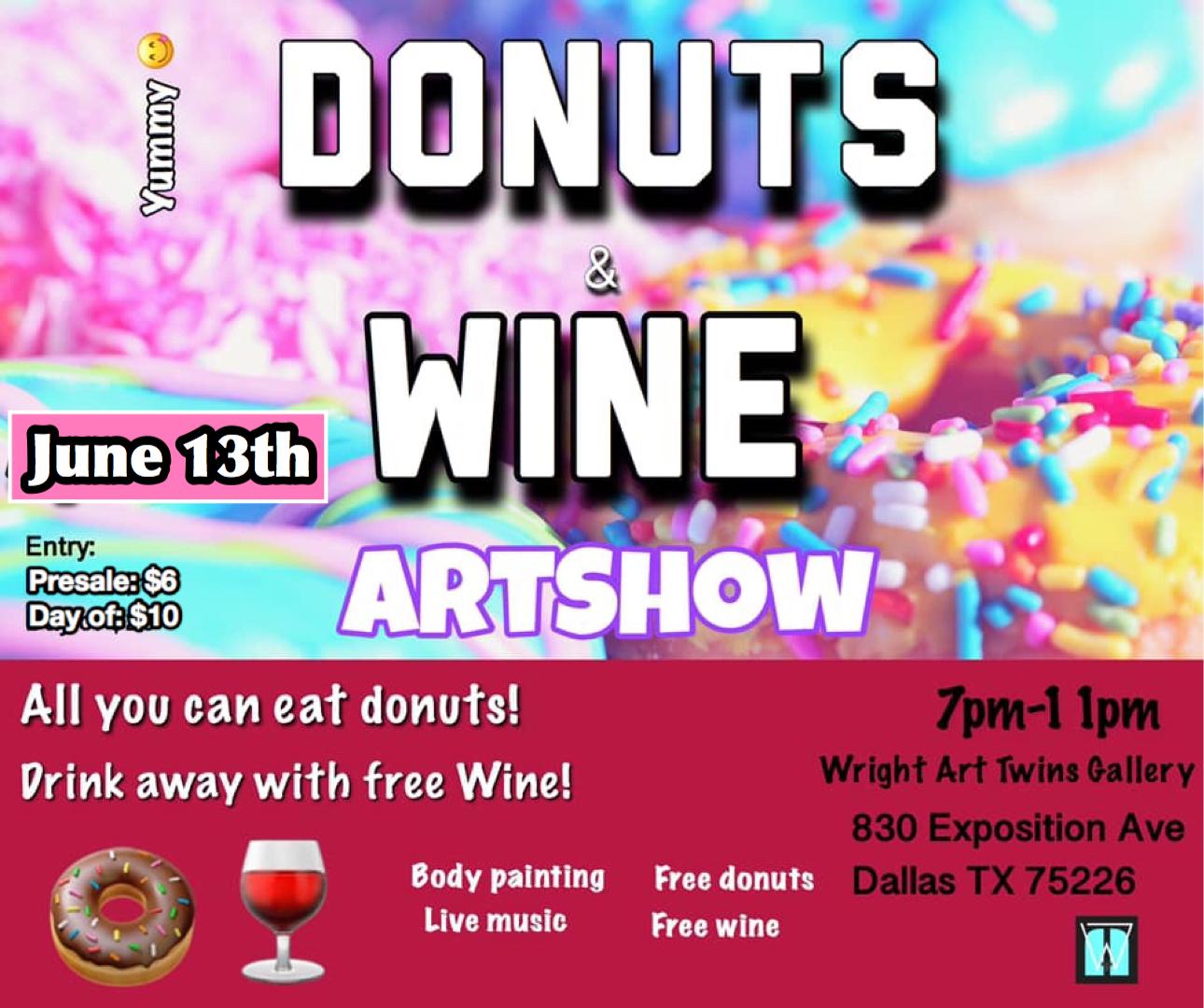Donuts and Wine Artshow
