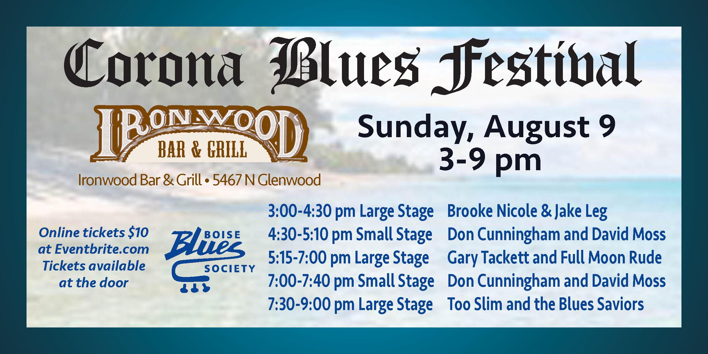 Boise Blues Society presents Corona Blues Festival