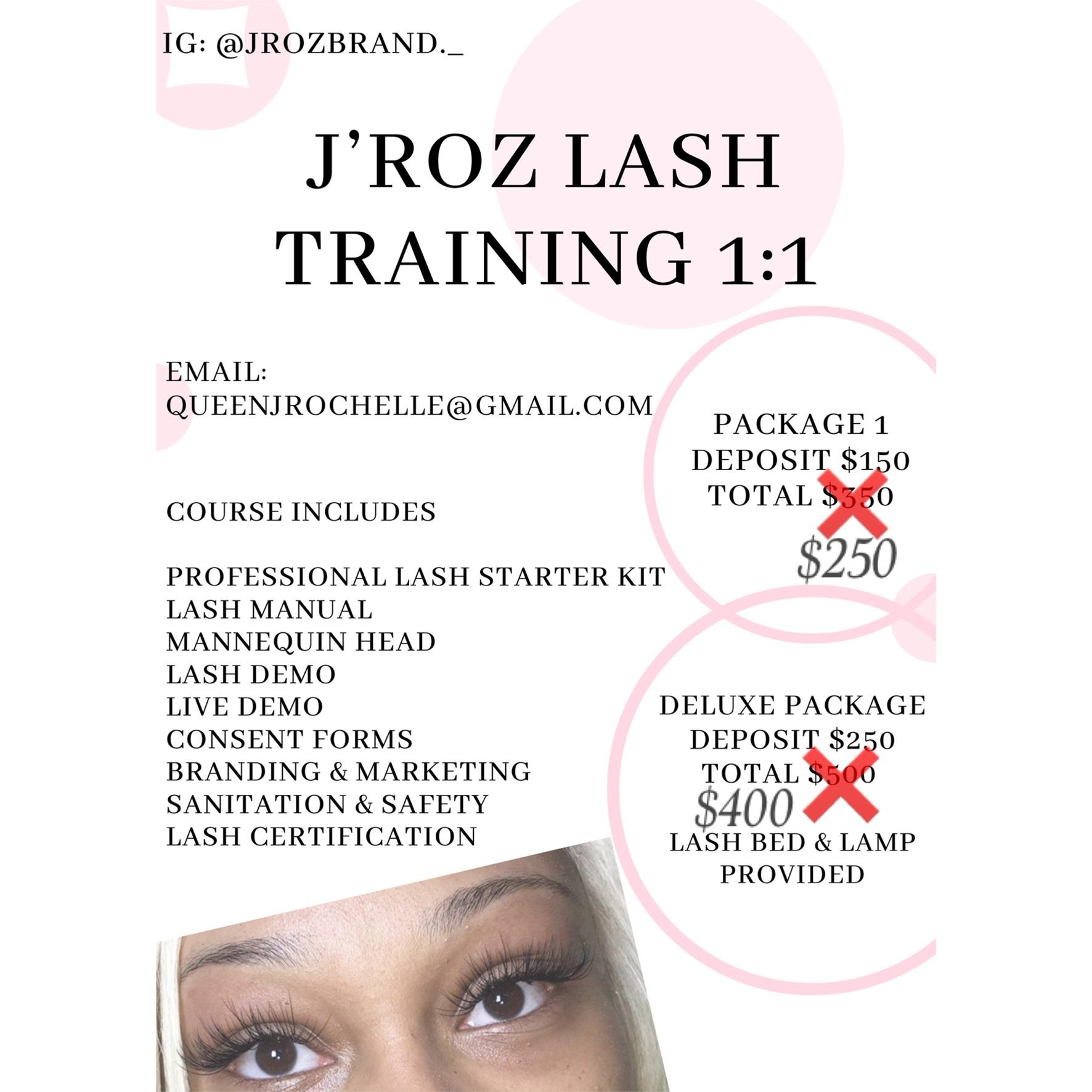 1:1 Classic Eyelash Training 
