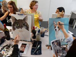 Paint Your Pet Paint And Sip Class Tickets Multiple Dates Eventbrite