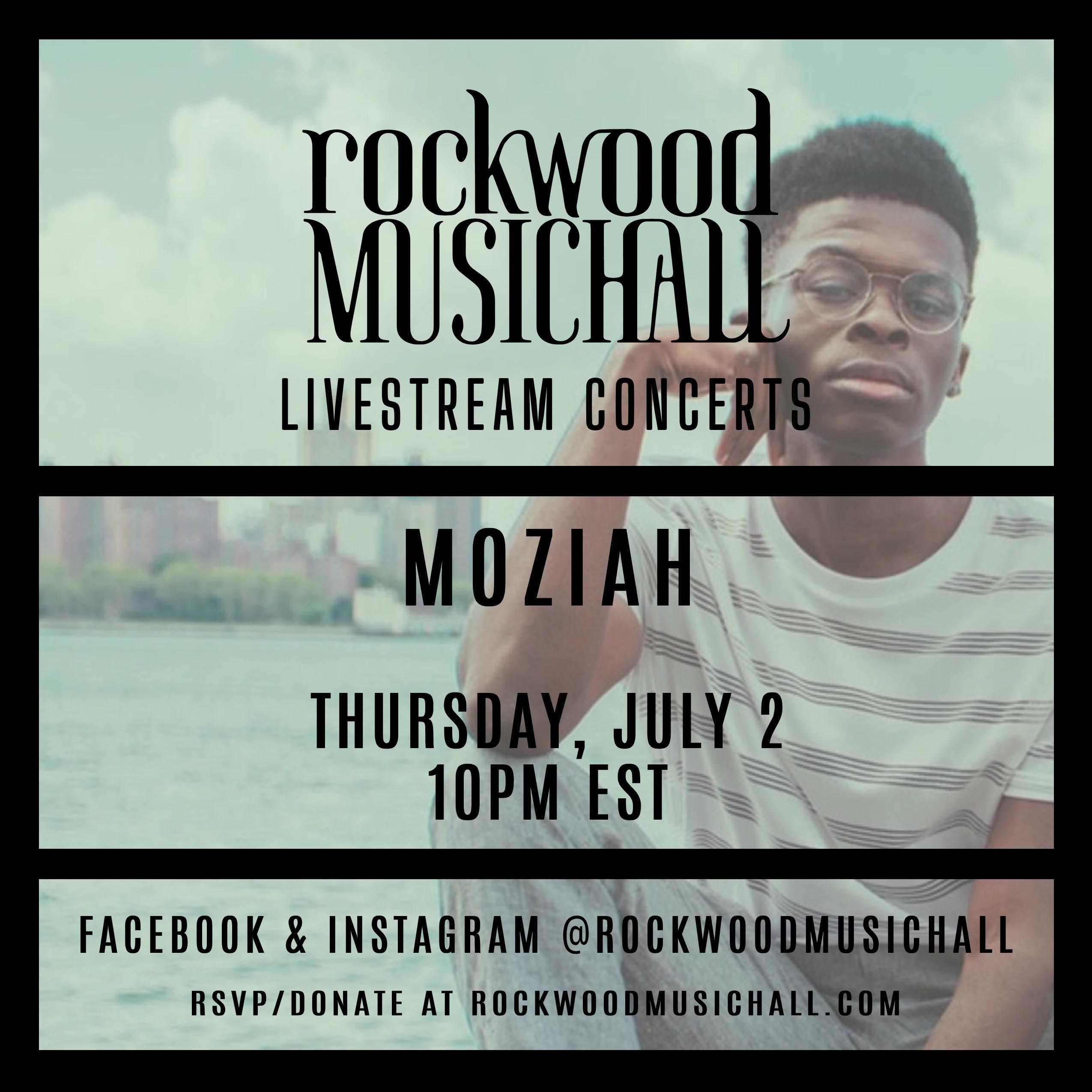 MOZIAH - FACEBOOK and INSTAGRAM LIVE